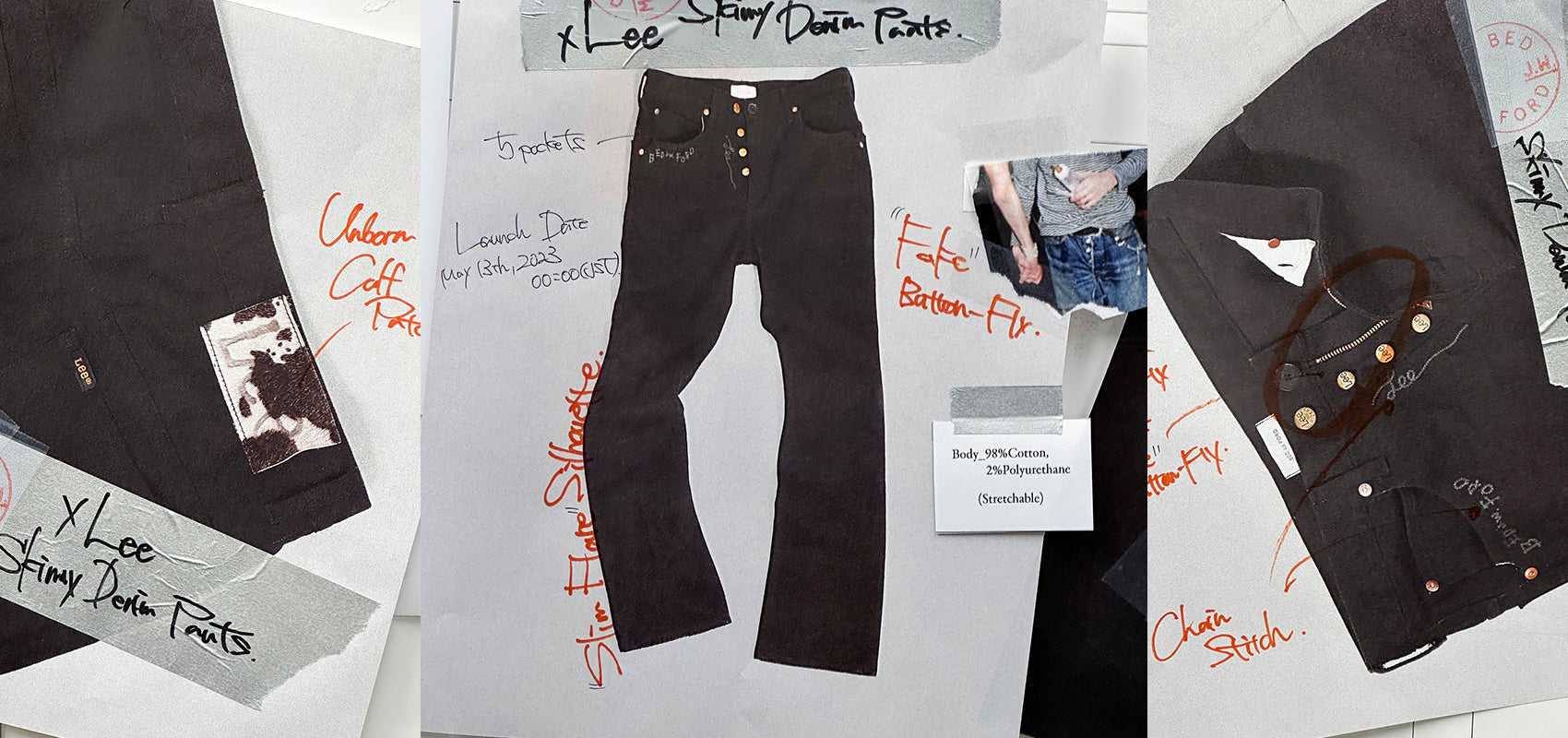 BED J.W. FORD × Lee コラボデニム第2弾発売