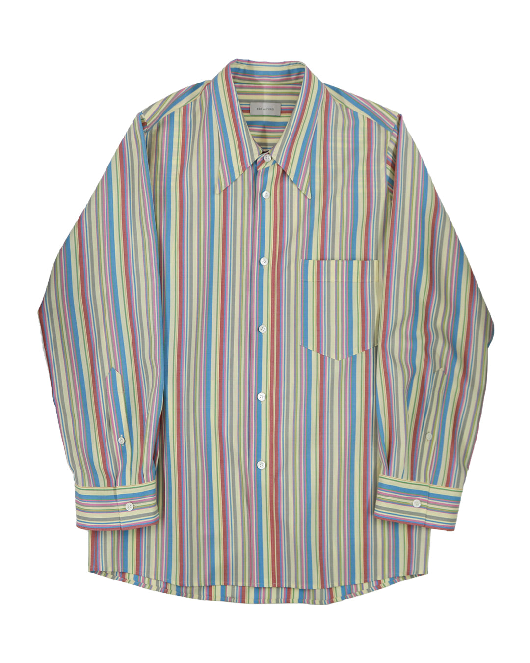 Bed 面倒臭 j.w ford Stripe Half Sleeve Shirt