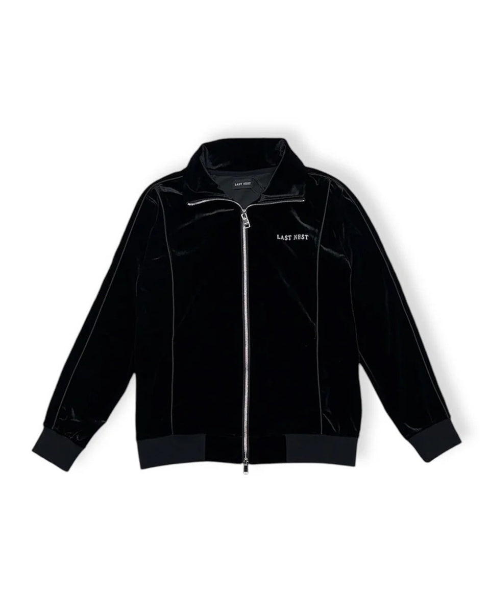 LAST NEST Velour Emb Track Jacket V2 / Black – THE GALLERY BOX
