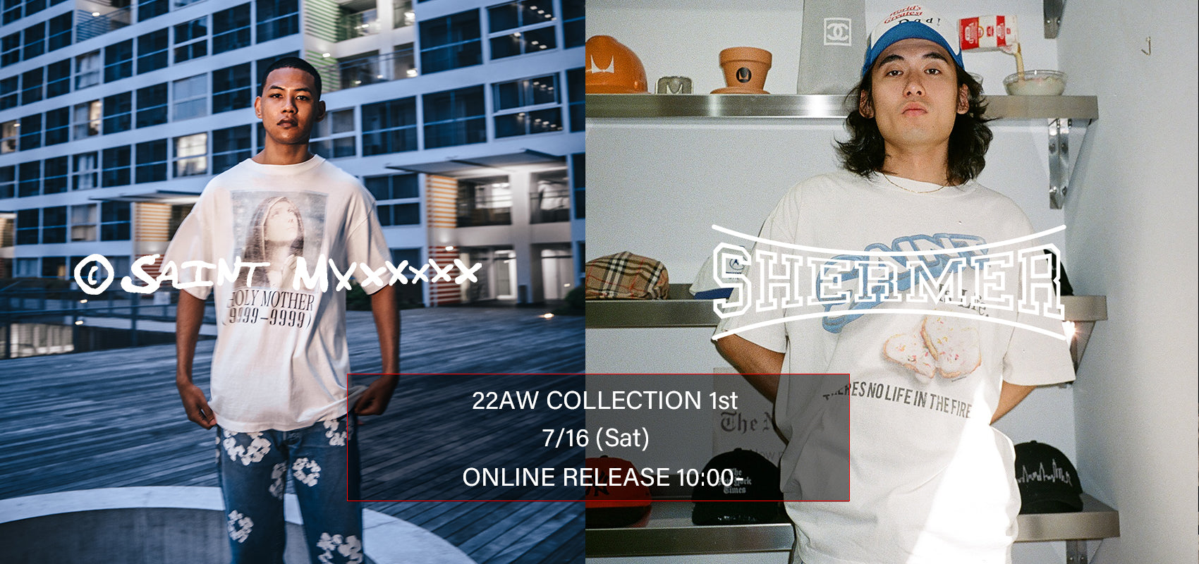 SAINT M×××××× 22 AW Collection第一弾を2022年7月16日（土）にローンチ。