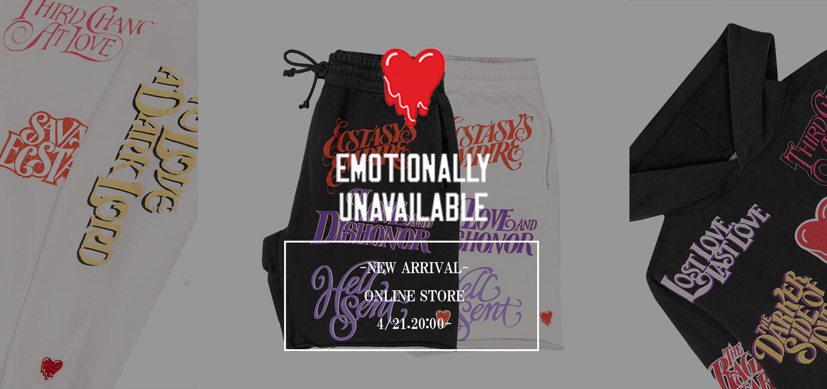 EMOTIONALLY UNAVAILABLE 新作本日20時オンライン発売スタート