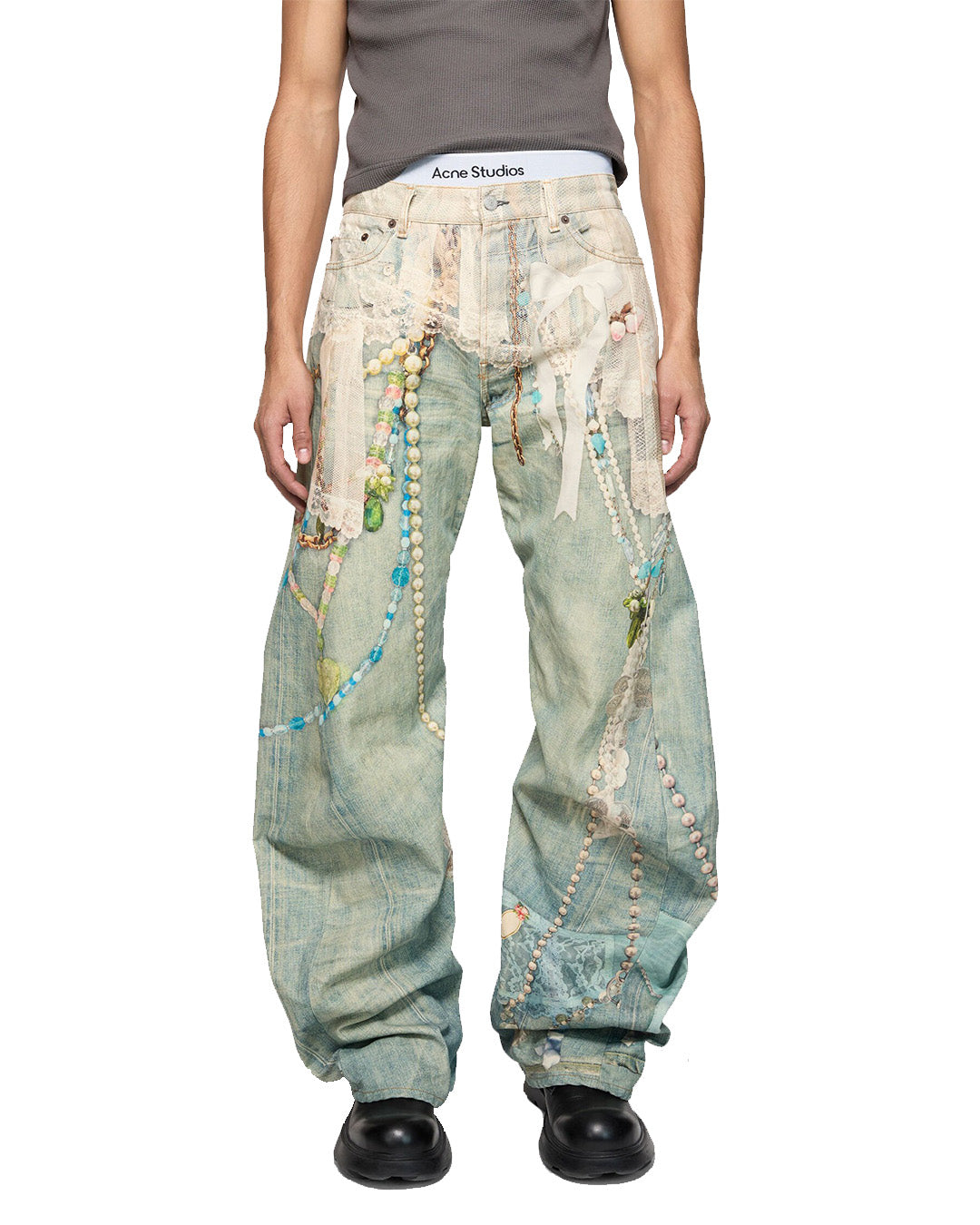 パンツ Acne Studios Paint Jeans Acne Studios Relax fit jeans - 2006 TROUSERS – THE GALLERY BOX