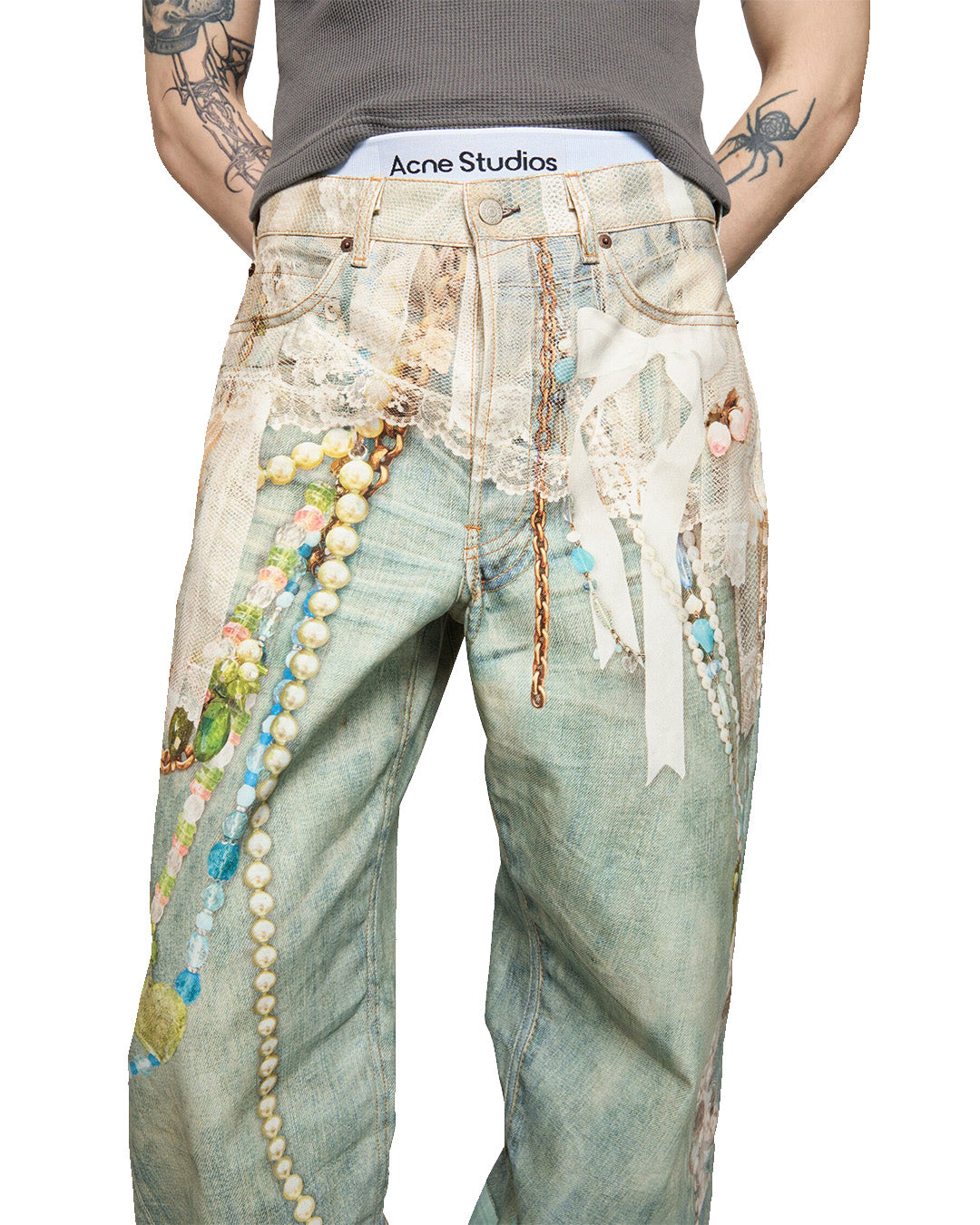 Acne Studios Loose fit jeans - 1981 PRINTED JEANS – THE