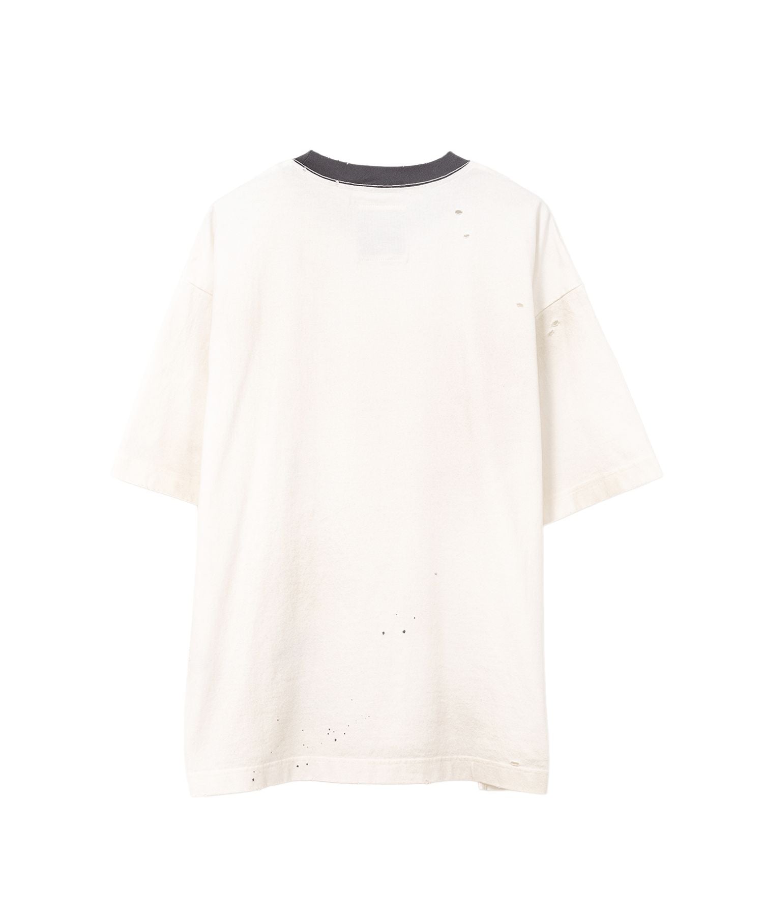 Maison MIHARA YASUHIRO Smily Face Print Distressed Ringer T