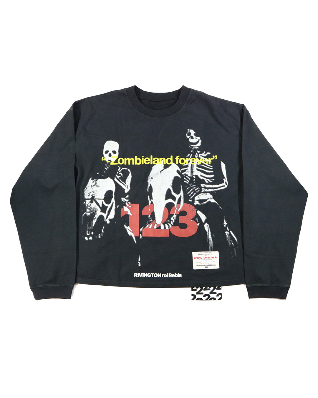 RRR123 ZOMBIE L/S TEE (BLACK)